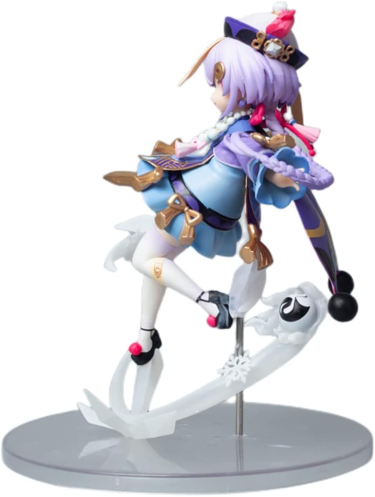 Genshin-Impact 2nd Qiqi Flying Posture Combat Pose Figuras de acción de PVC Figuras de acción de animación Estatua de personaje de animación,