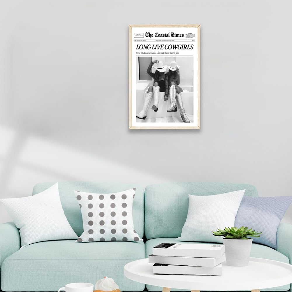 Póster vintage de moda para pared, diseño moderno de champán, The New York News, impresión en lienzo con citas humorísticas, carrito de bar, póster
