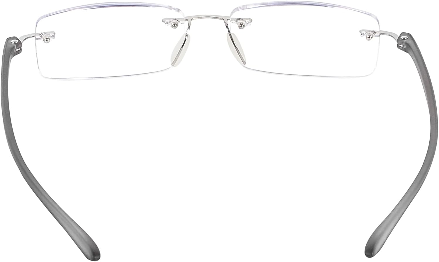 Paquete de 2 lentes de lectura con luz azul, lentes de lectura para hombre, lentes de lectura para mujer, sin marco, para computadora