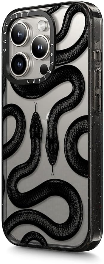 CASETiFY Impact – Funda para iPhone 15 Pro 4 veces probada contra caídas de grado militar, protección contra caídas de 8.2 pies, color negro