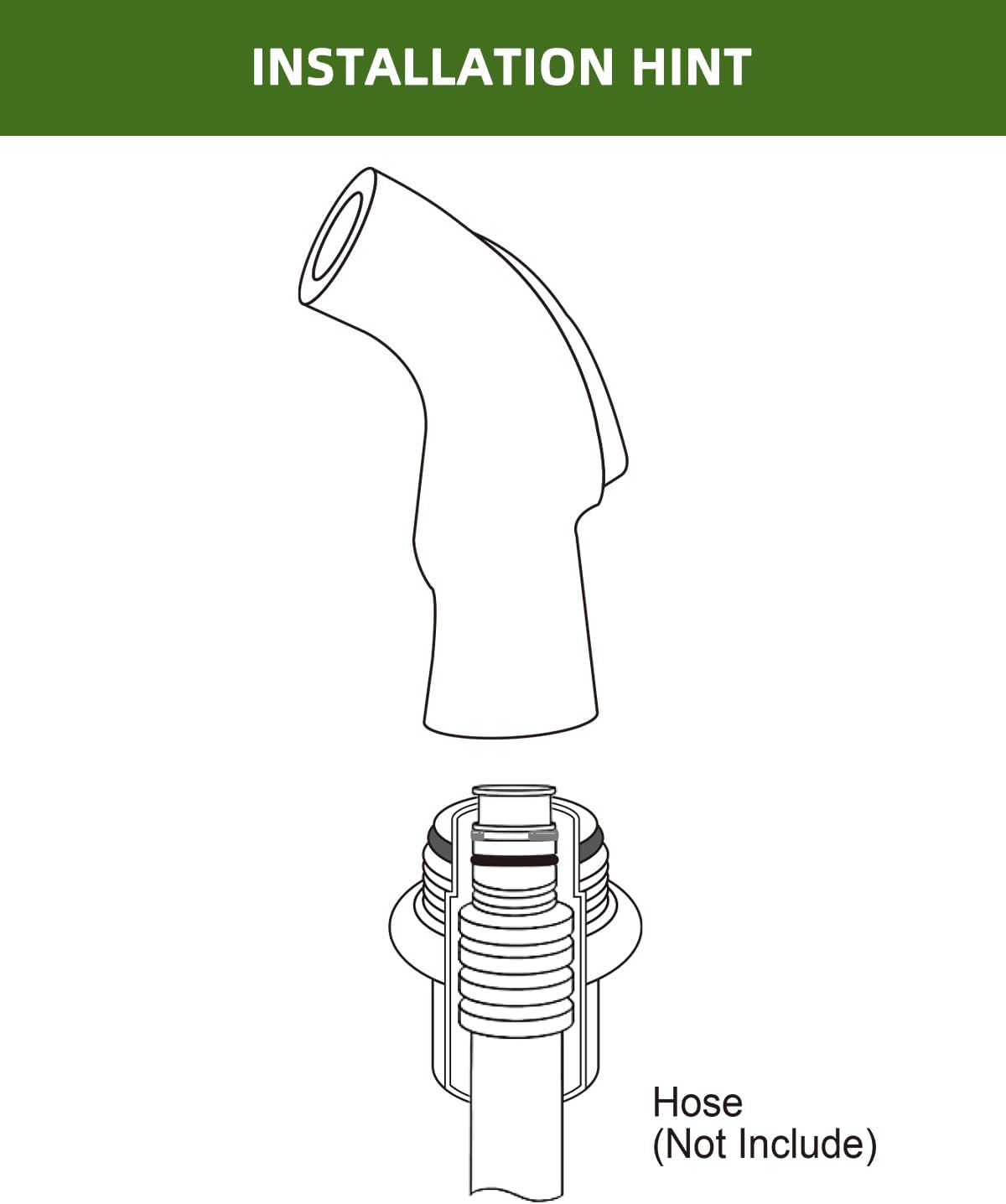 Accesorio universal para rociador para fregadero de cocina, cabezal de rociador lateral de fregadero compatible con grifos