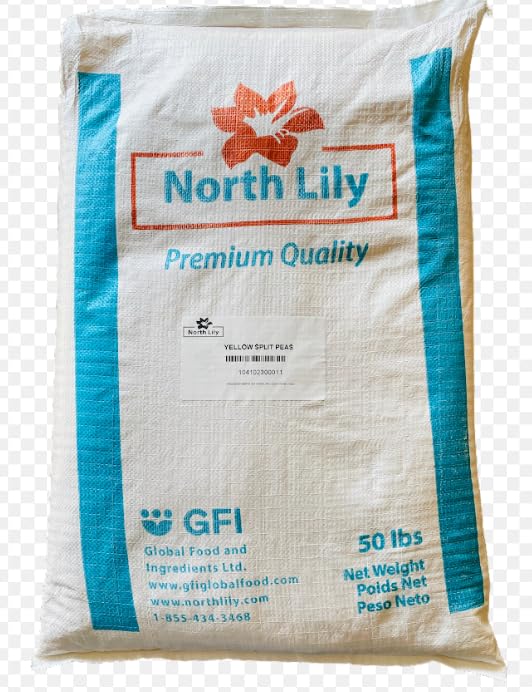 North Lily – Guisantes amarillos divididos, sin OMG, Kosher, 50 libras