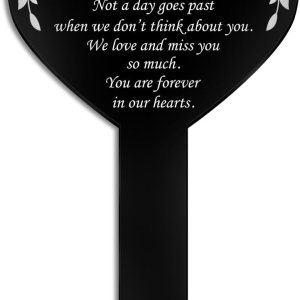 Placa de recuerdo conmemorativo para papá, estaca, acrílico blanco y negro, impermeable, para exteriores, marcador de tumba, homenaje, marcador de Placa de recuerdo conmemorativo para papá, estaca, acrílico blanco y negro, impermeable, para exteriores, marcador de tumba, homenaje, marcador de