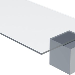 Lámina de plexiglás acrílico transparente – 14″ de grosor – 18″ x 48″ Lámina de plexiglás acrílico transparente – 14″ de grosor – 18″ x 48″