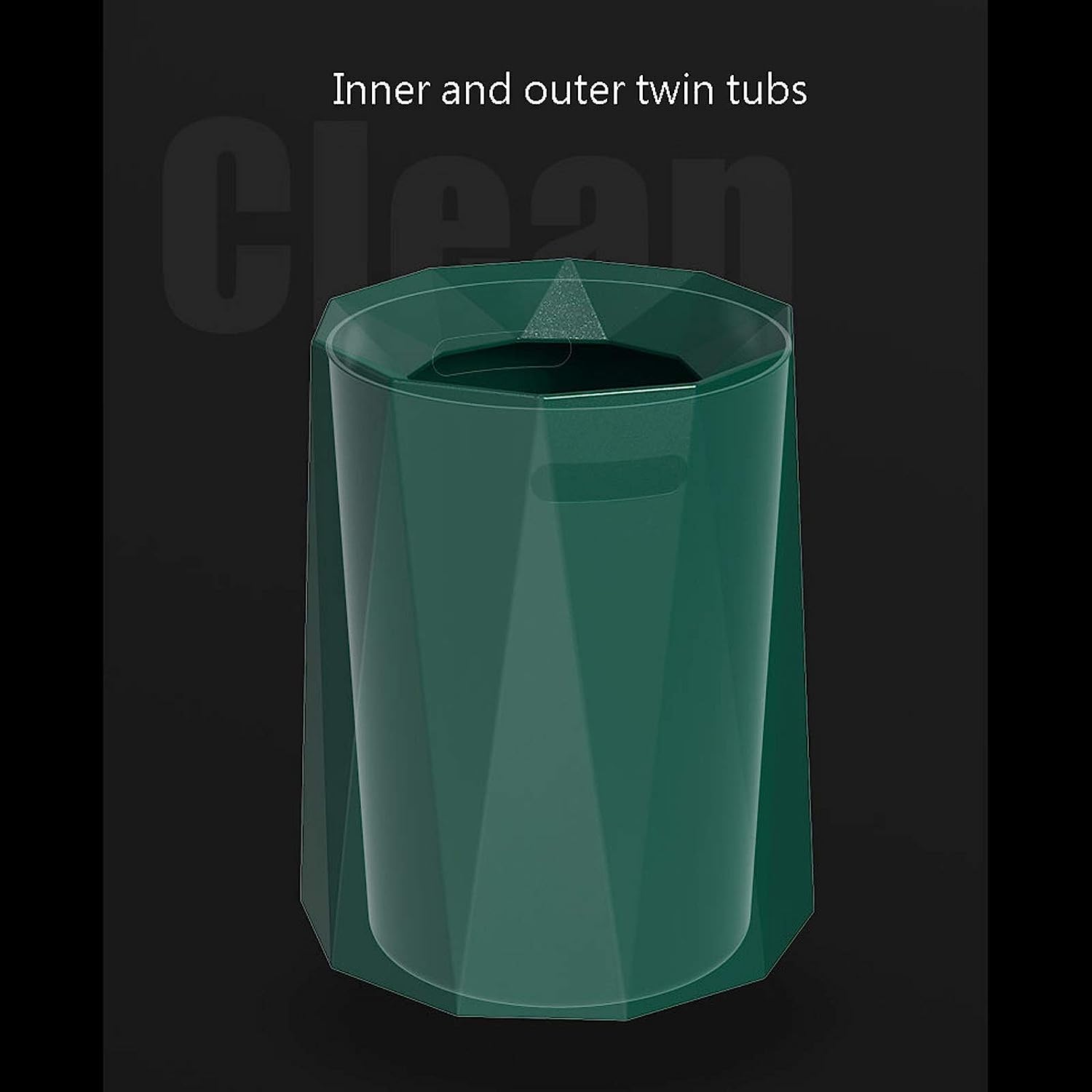 TISTIK Bote de basura – Bote de basura moderno y ligero de lujo sin tapa, creativo para el hogar, cubo de basura de gran capacidad, 6 colores, cesta