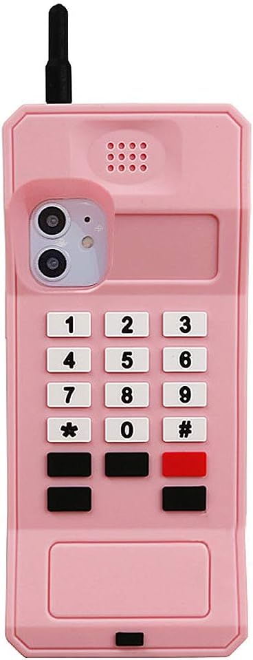 UnnFiko Funda de silicona 3D compatible con iPhone 14, retro clásica, creativa, de goma suave, funda protectora gruesa y divertida (retro para