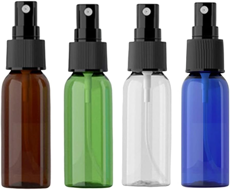 Mini botella de spray vacía de 1.0 fl oz, mini botella portátil de perfume de aceites esenciales, botella de viaje, botellas de aerosol de alcohol,