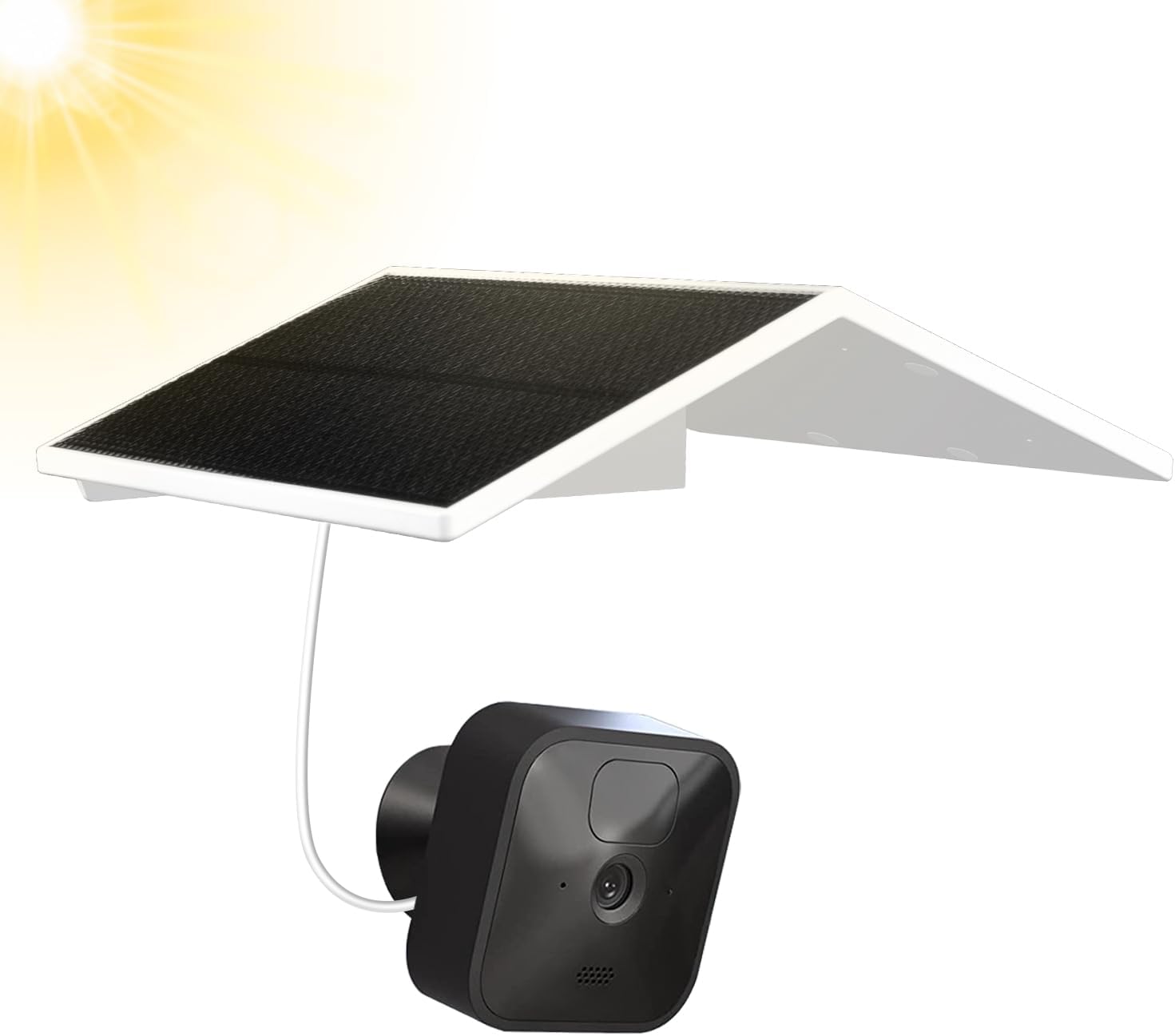 Panel solar compatible con Blink Outdoor, Blink Outdoor (3 generación) y cámara Blink XT2XT, batería recargable integrada de 5000 mAh para cámara de