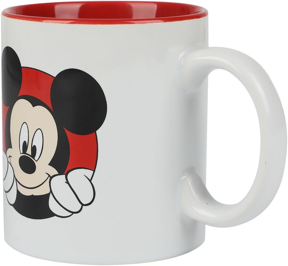 Disney Mickey & Minnie Mouse Peekaboo – Juego de 2 tazas de cerámica de 16 onzas