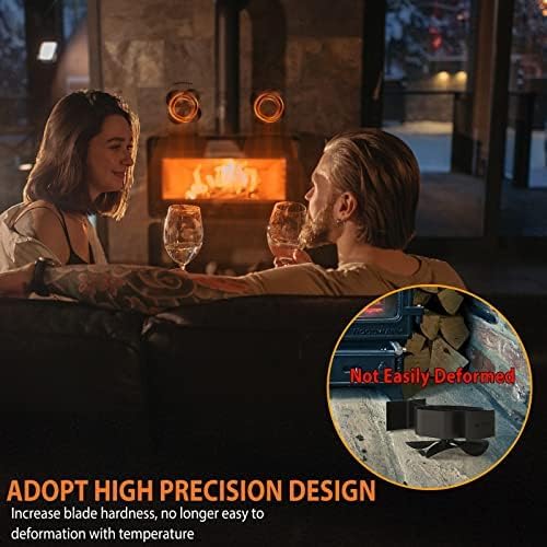 ZHENGXOO Ventilador de estufa de leña alimentado por calor, ventilador de chimenea no eléctrico, ecológico y ahorra energía, para quemador de leña