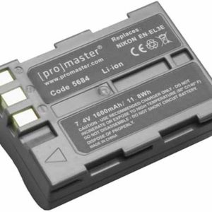 ProMaster Batería de iones de litio para Nikon EN-EL3E (modelo 5684) ProMaster Batería de iones de litio para Nikon EN-EL3E (modelo 5684)