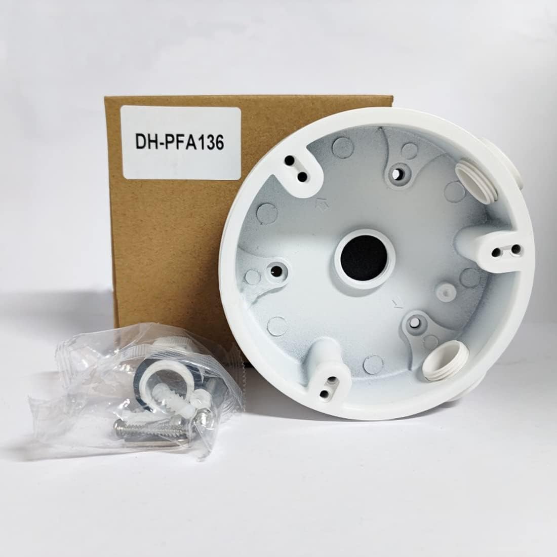 PFA136 Caja de conexiones para cámara Dahua IP Dome y Eyeball Camera, Whtie, paquete de 1
