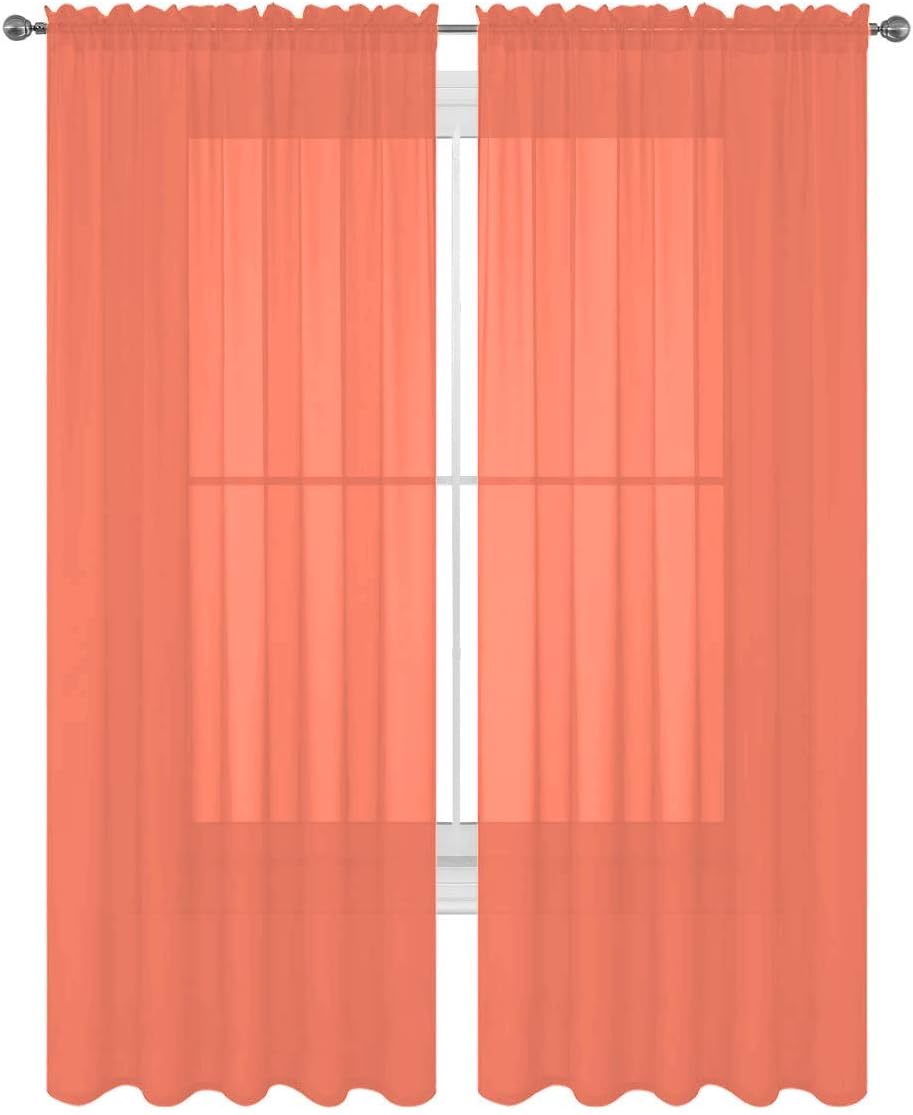 2 piezas de cortinas muy elegantes de un solo color, completamente cosidas