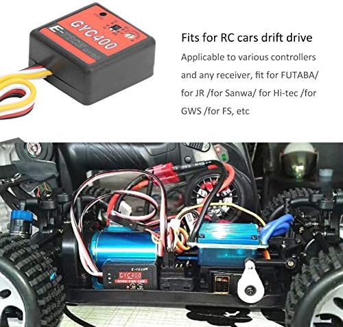 VGEBY Módulo de giroscopio, Sensibilidad Ajustable GYC400 Mini RC Módulo Giroscopio Drift Drive Control para Control Remoto Modelo de Coche Mini RC