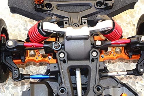 GPM Upgrades – Barras de acoplamiento de aluminio para Ford GT 4-Tec 2.0 (83056-4) y 110 4WD 4-Tec 3.0 (93054-4) RC Cars (verde)