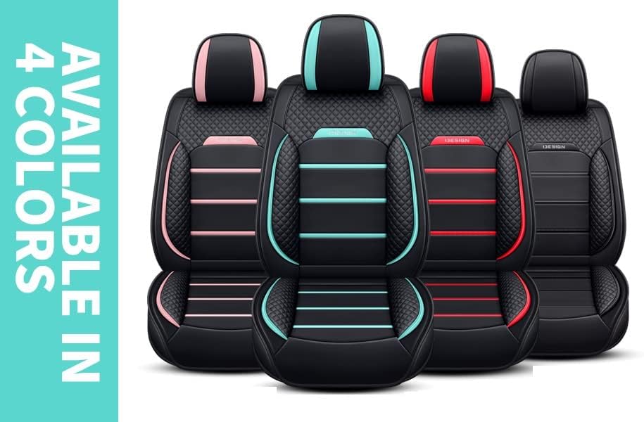 02 Fundas de asiento de automóvil de imitación para automóvil de 5 pasajeros y SUV, juego de ajuste universal para accesorios interiores de