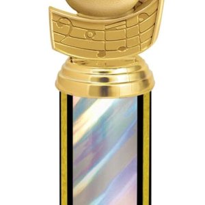 Trofeos de notas musicales de 11.0in  Concesión de Trofeos de plata con notas musicales Trofeos de notas musicales de 11.0in  Concesión de Trofeos de plata con notas musicales