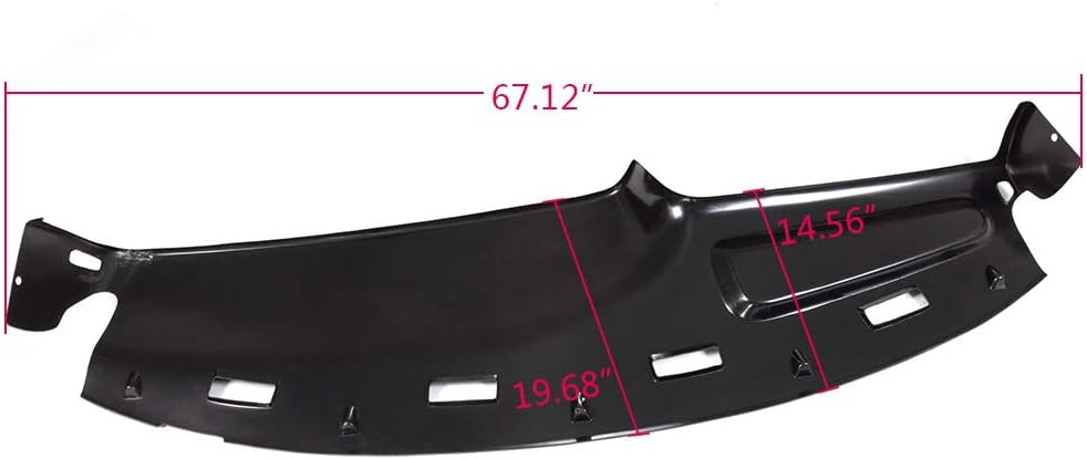 G-PLUS Cubierta de salpicadero moldeada roja compatible con Dodge Ram 150025003500 1994 1995 1996 1997