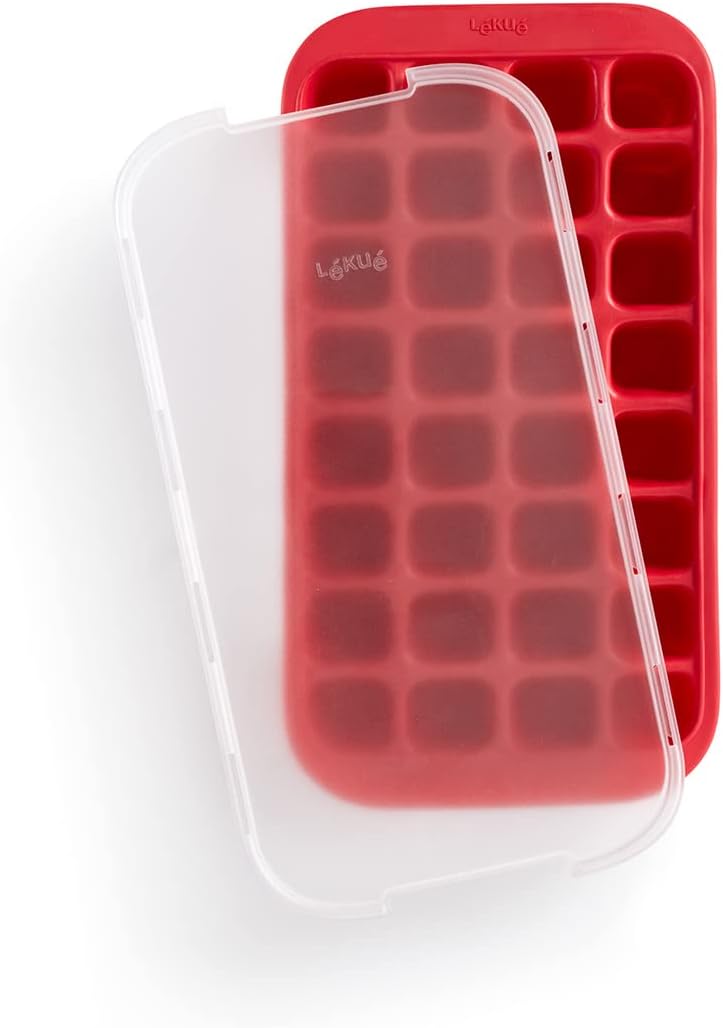 Lekue Bandeja industrial para cubitos de hielo, color rojo