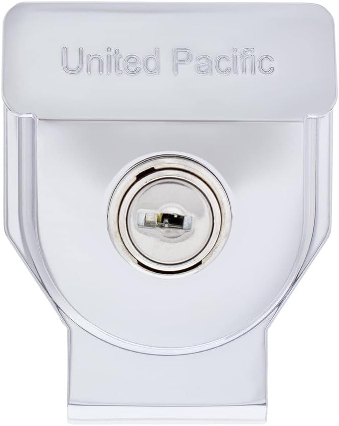 United Pacific 90618 Cerradura de mano Glad de aluminio resistente, con llave similar (KA), cilindro de bloqueo duradero, dispositivo de bloqueo de