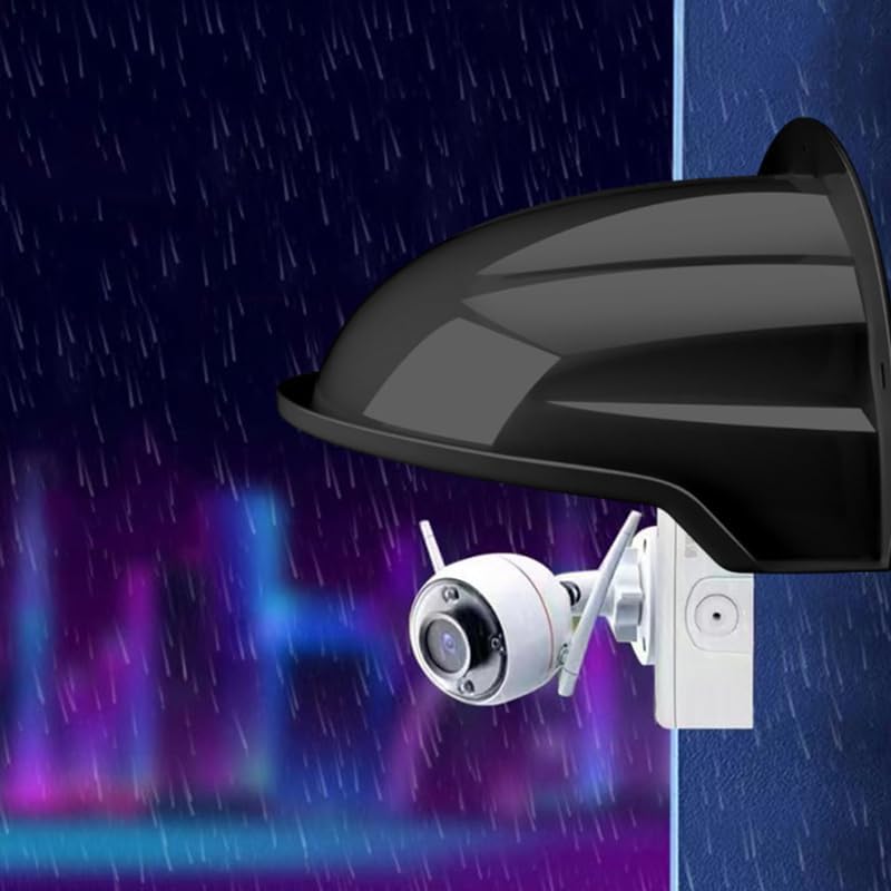 BeElion Universal Sun Rain Shade Vigilancia Cámara Protector Protector Protector para NestAnilloDomeBullert Exterior CCTV Cámara de Seguridad