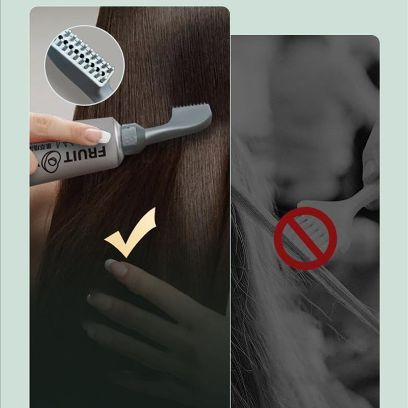 Extracto de plantas con esencia de tinte para el cabello, crema de teñido de frutas negras sin amoníaco con peine, crema de tinte orgánico para el