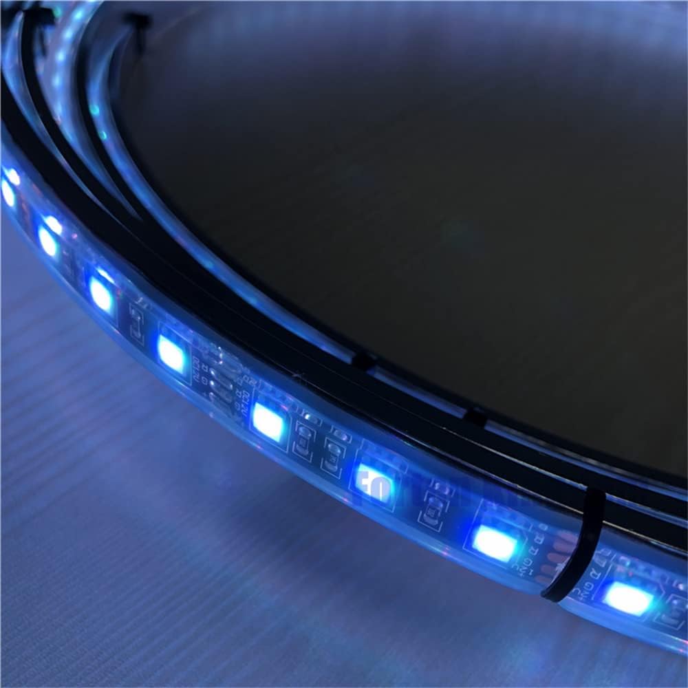 Juego de luces LED de 15.5 pulgadas para llantas de color de flujo de sueño para automóvil, camión, todoterreno, kit de anillo de rueda LED por