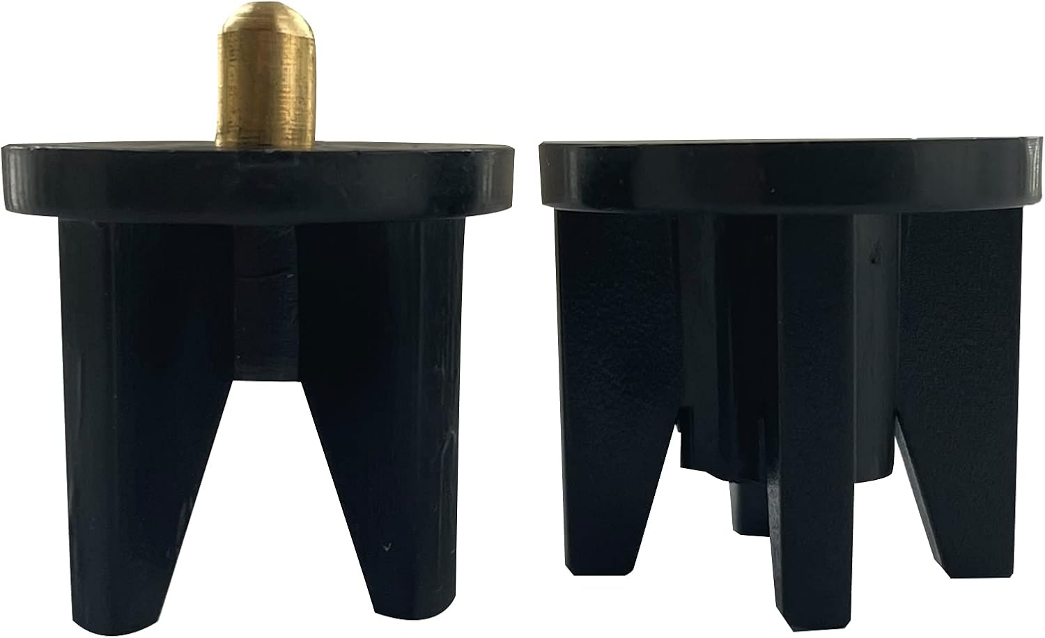Soportes de montaje universales de repuesto para persianas enrollables, para interiores y exteriores (negro, enchufe de embrague de 1.102 in)