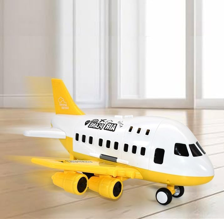 Gyori Juguetes de avión para niños pequeños de 3 a 5 años  Juguete deformado de avión camión para niños con 6 piezas de coches de ingeniería de