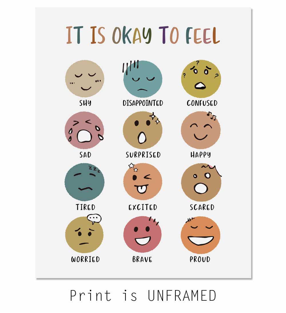 It Is Okay To Feel, Boho Classroom Decor, Mental Health, Playroom Decor, Child Art, Back To School, Teacher Gifts, Classroom Decor, Classroom Wall