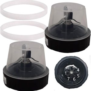 2 cuchillas extractoras profesionales con junta, compatibles con Ninja Nutri-Blender Pro con Auto-iQ, 1100 vatios, licuadora personal BN400, BN400C, 2 cuchillas extractoras profesionales con junta, compatibles con Ninja Nutri-Blender Pro con Auto-iQ, 1100 vatios, licuadora personal BN400, BN400C,