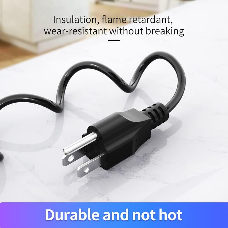 Paquete de 3 cables de alimentación de TV de 4 pies (3.9 ft), cable de alimentación de 3 clavijas Mickey Mous de repuesto para LG LCD LED Smart TV