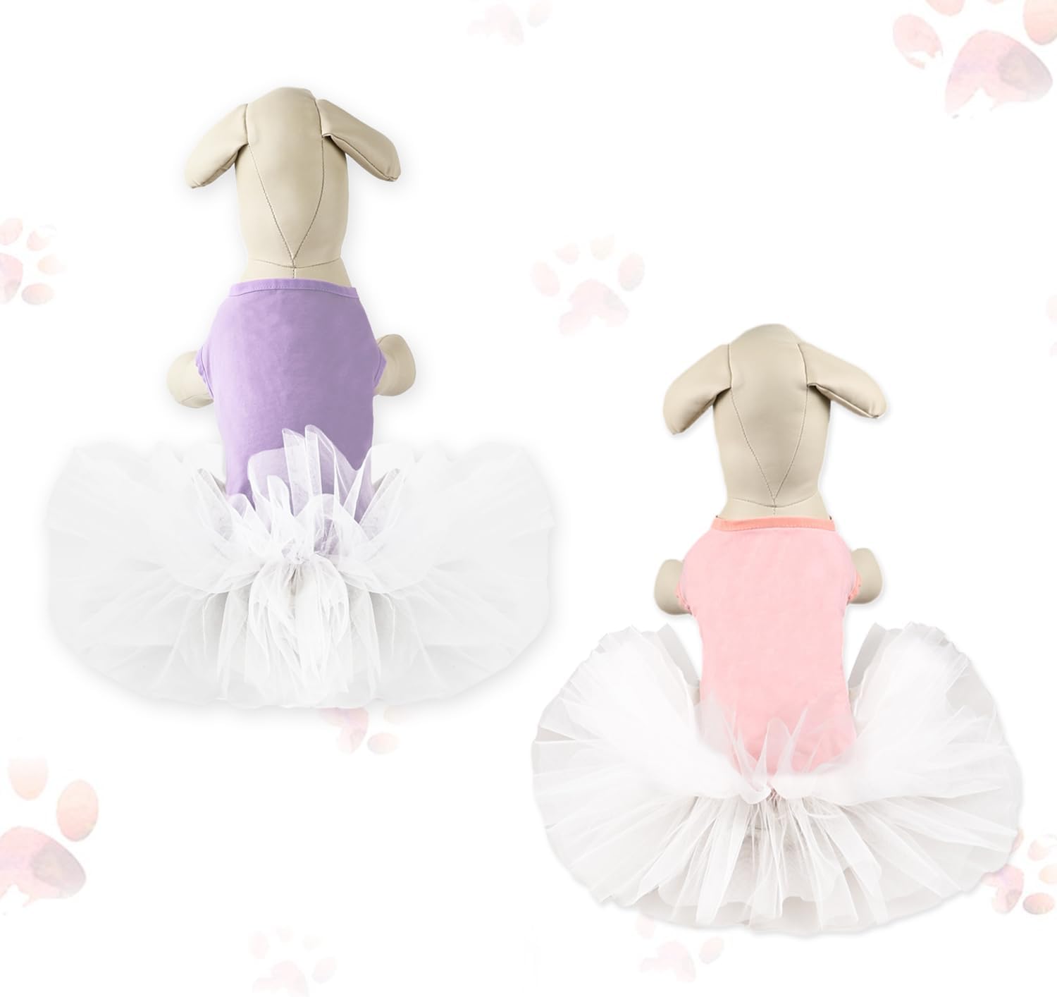 Vestido de boda para perro, falda tutú para perros pequeños, disfraz de encaje para cachorros, ropa formal para bodas, fiestas, vacaciones (rosa y