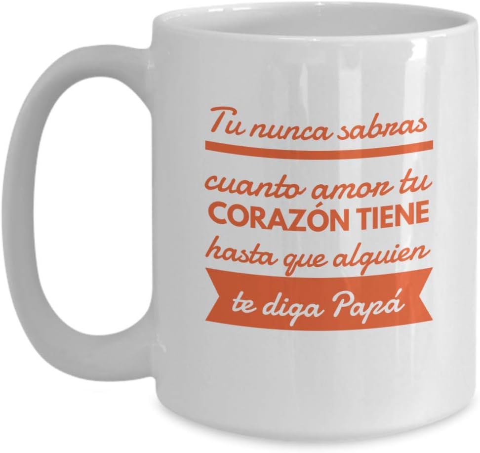 Futuru Papa  Feliz dia del padre  Mejor papa del mundo regalos  Regalos para papa en su dia  regalo para papi, abuelos, día del padre, Blanco