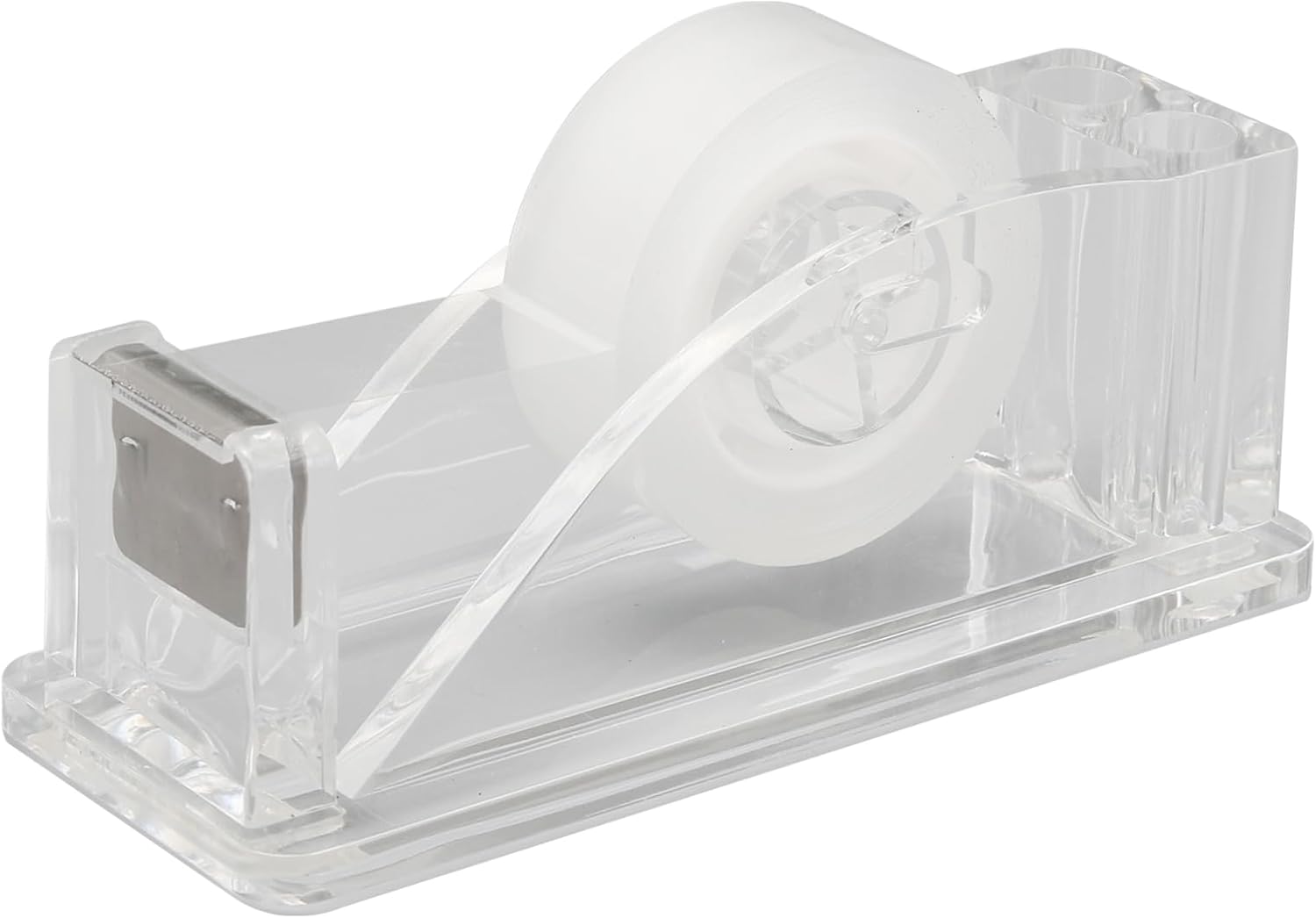 Dispensador de cinta dorada acrílica ultra transparente contemporánea