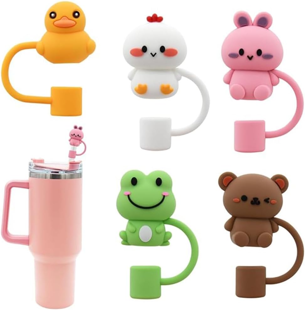 Tapa de popote para copa Stanley, cubierta de popote de silicona compatible con vaso de 30 y 40 onzas con asa, tapas de puntas de popote