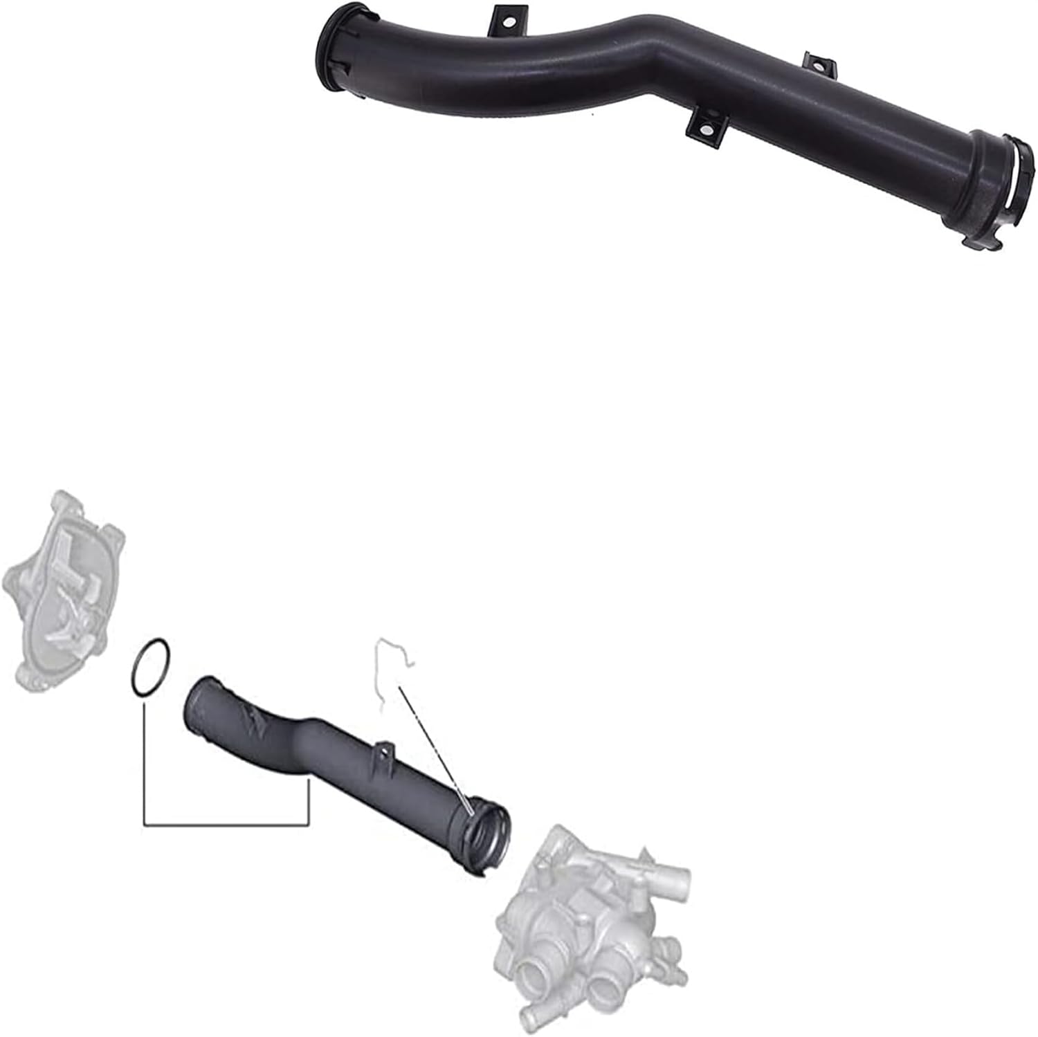 munirater Bomba de agua con junta tórica Bomba de agua Termostato Refrigerante Reemplazo para Cooper 2007-2016 R55 R56 R57 R58 R59 R60 R61