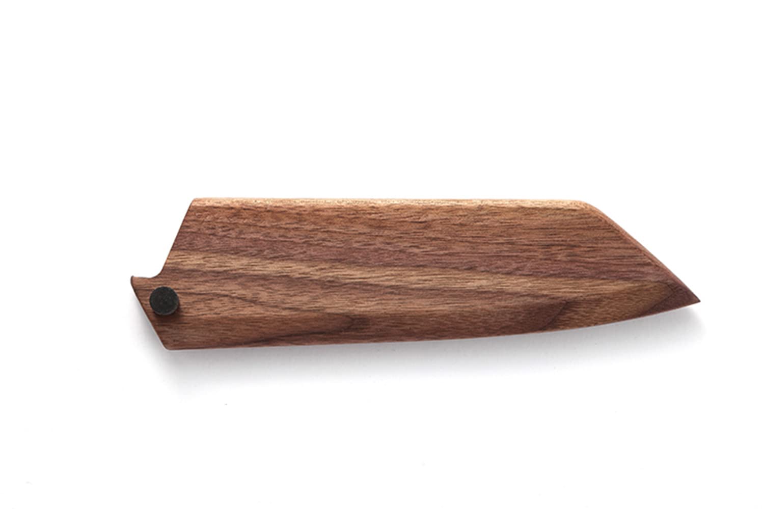Aibote Funda magnética hecha a mano para cuchillos de chef Kiritsuke de madera de nogal negro natural, funda protectora de madera (entrada de bisel,