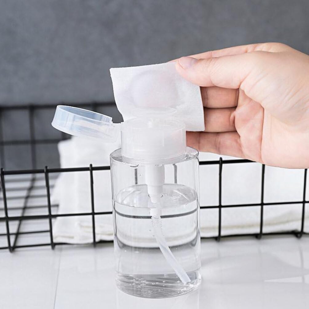 minkissy 2 unids Sub-embalaje Presione la botella contenedores de viaje para artículos de tocador de viaje Loción Contenedor de tamaño de viaje