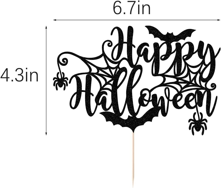 Decoración para pastel de Halloween, fiesta de terror de Halloween, vampiro zombi sangriento feliz Halloween, fiesta temática de la muerte,