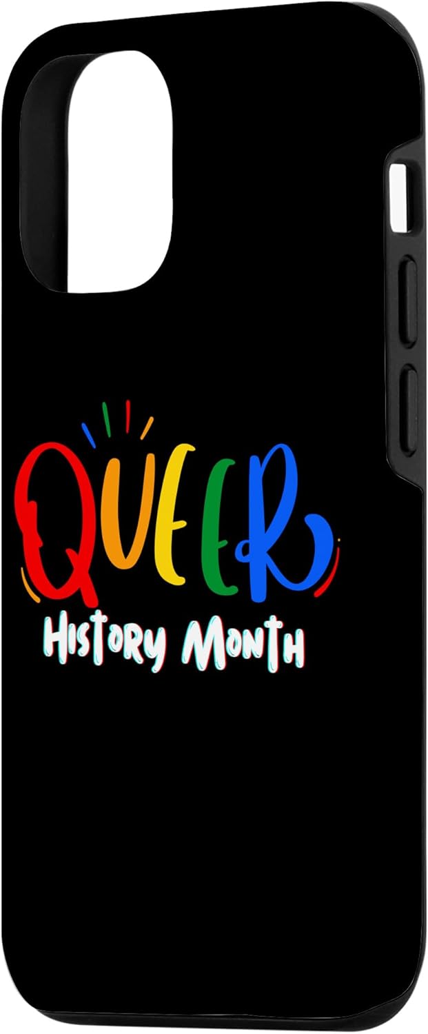 iPhone 1212 Pro Queer History Month Lesbiana Gay Bisexual Transgénero Soporte Caso
