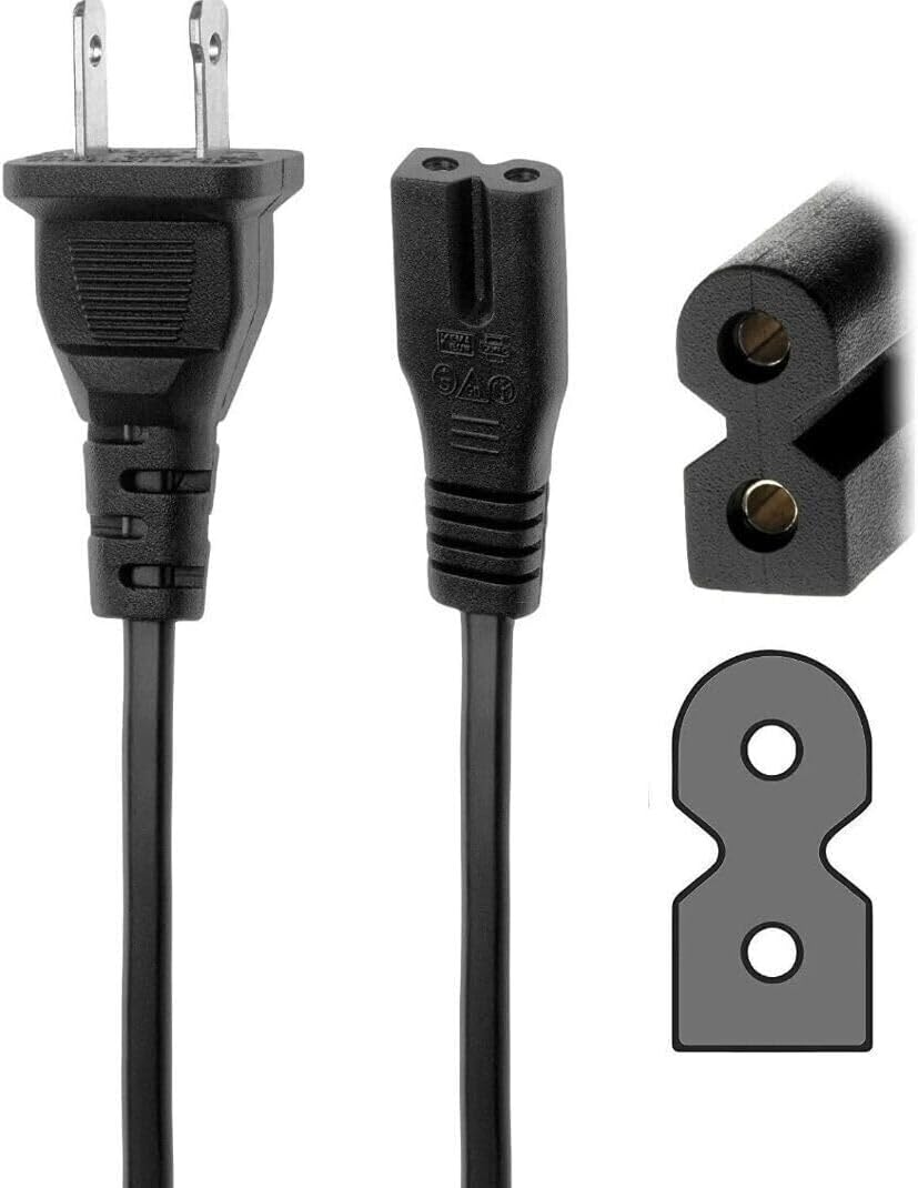 Marg Cable de alimentación de CA enchufe para Sony CFD-Z135 CFD-S550 CFDS550 CFD-ZW150 CFD-Z110 CFDZ110 CFDZW155 CFDZW160 CFD-ZW165 AM-FM