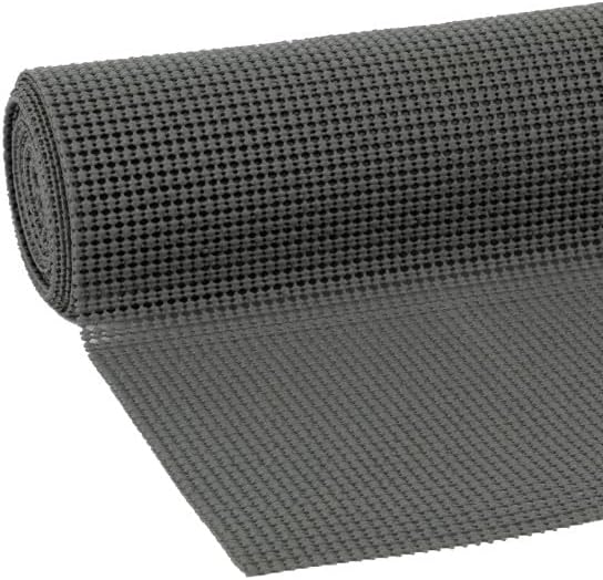 Duck Brand EasyLiner Select Grip – Revestimiento no adhesivo para armarios, cajones, despensa, color gris oscuro, rollo de 20 pulgadas x 6 pies, 2