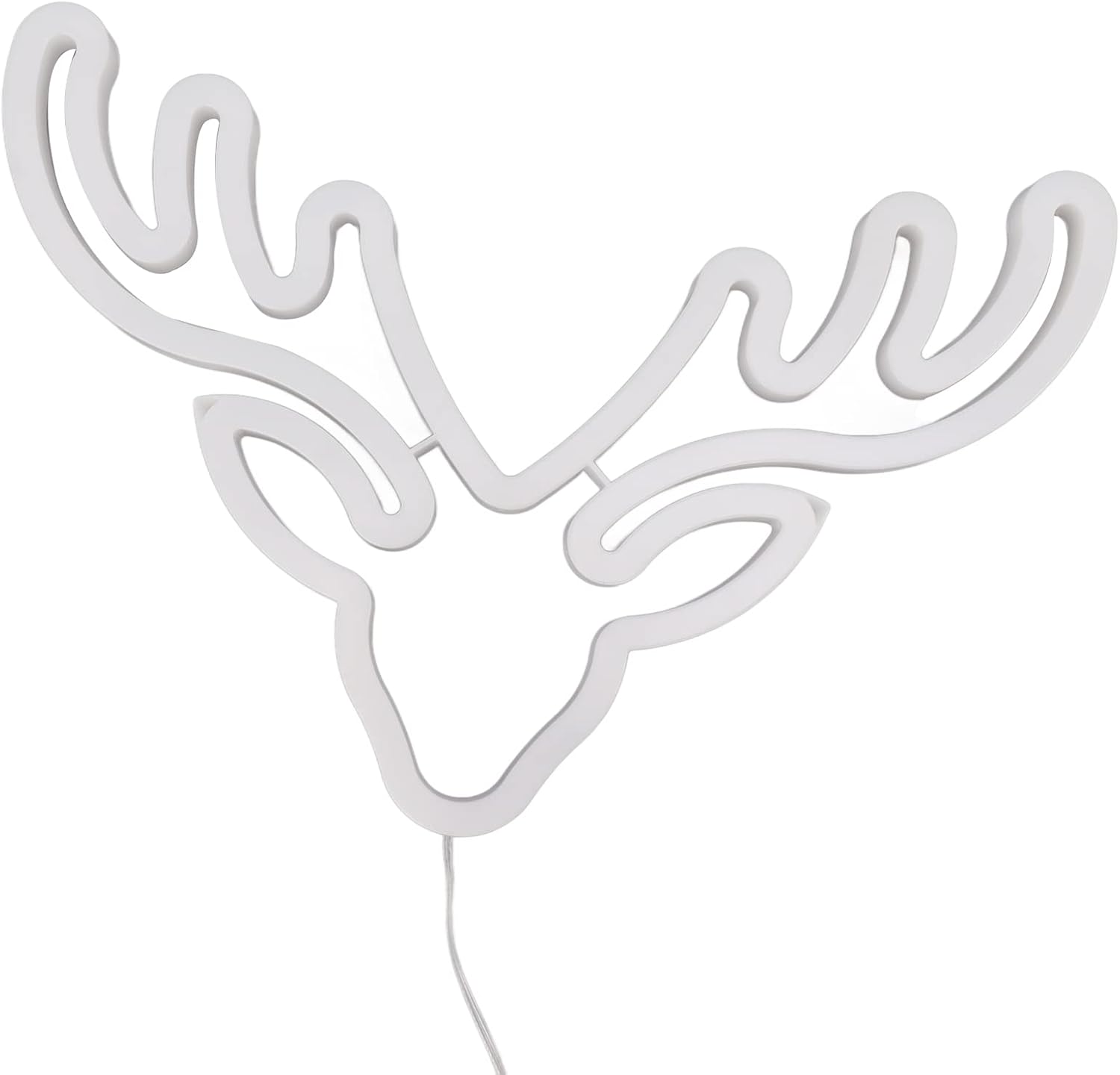 Wall Neon Light, ABS Backboards USB Powered Unbreakable Soft Flexible PVC LED Strips Neon Light Sign for Christmas(#1)