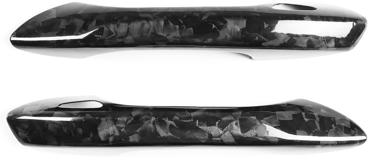 Cubierta de fibra de carbono forjada para manija de puerta exterior para Porsche 911 718 2016-2020