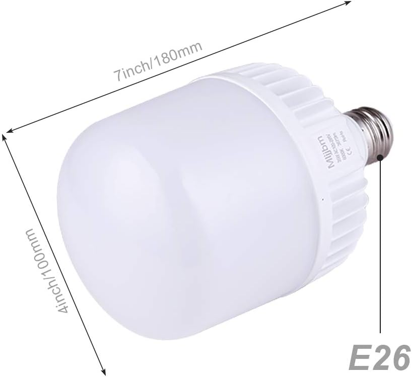 VELNEX Bombillas LED de alto vatio, equivalente a 250 W-300 W, luz blanca brillante de 35 W, 6000 K de alta intensidad, 3675 lúmenes LED comerciales
