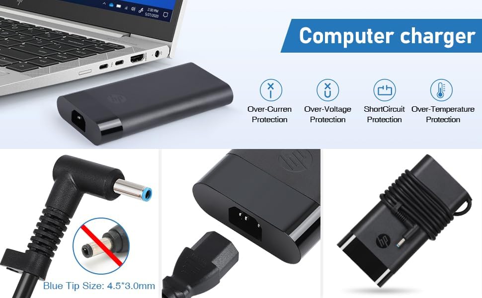 Nuevo cargador de punta de 230 W 11.8 A 4.5×3.0 mmTip para HP Omen 15 16 17 Gaming Laptop M41303-001 TPN-LA10 Fuente de alimentación para portátil