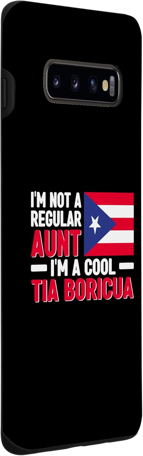 Galaxy S10+ Im A Cool Tia Boricua – Puerto Rican Flag Puerto Rico Case