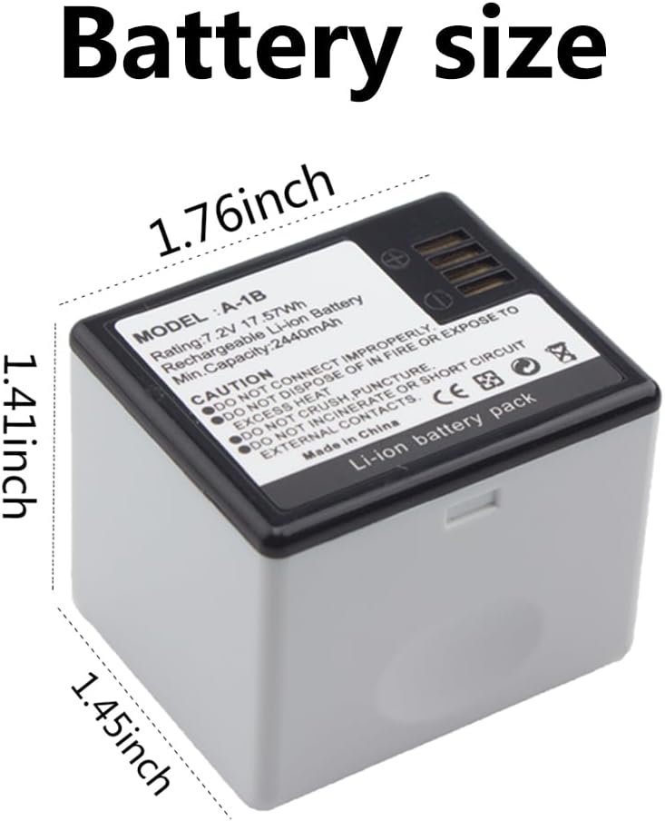 Paquete de 2 baterías A-1 VMA4400 compatibles con Arlo ProArlo Pro 2, baterías recargables solo para cámara Arlo ProPro 2