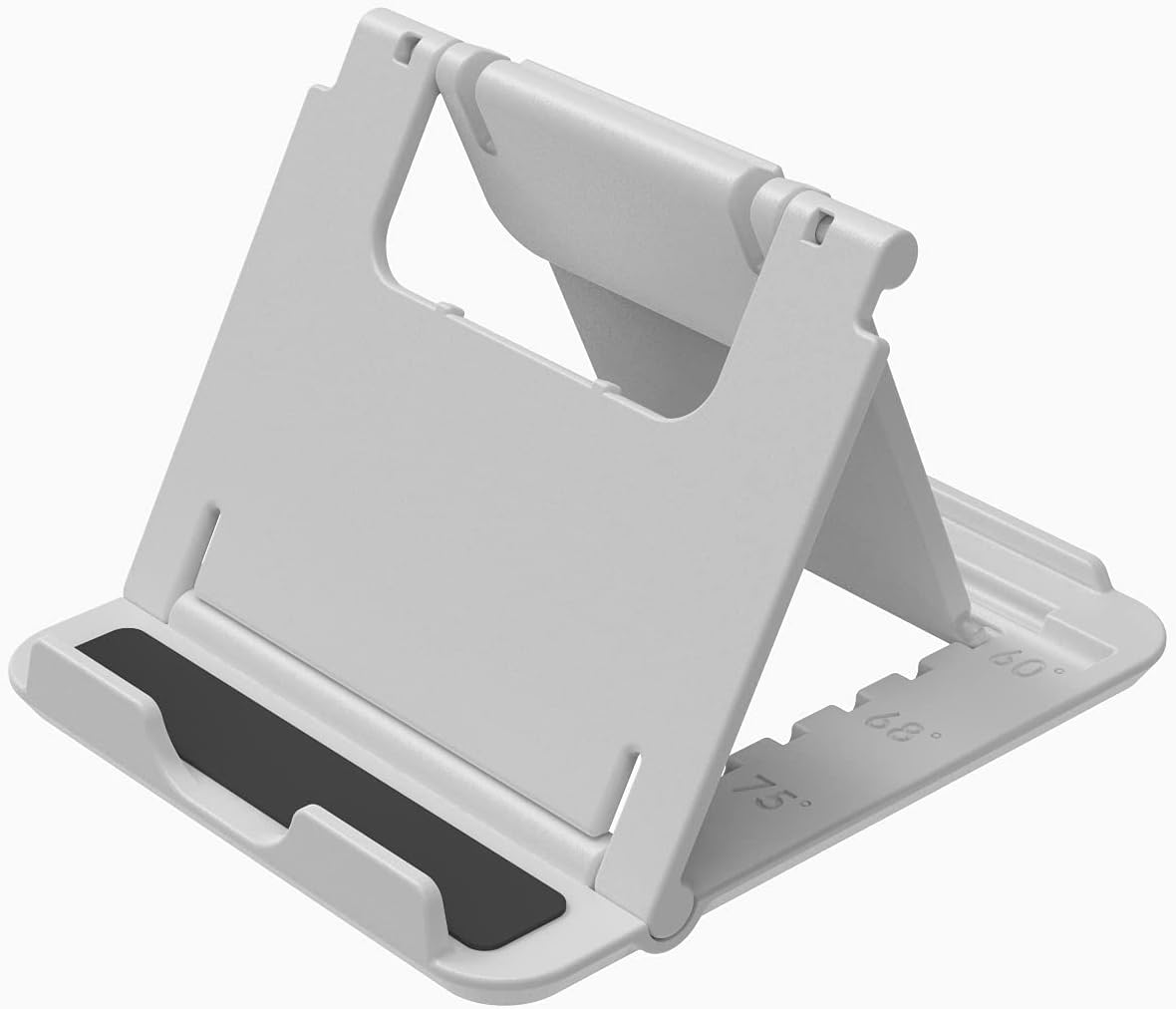 Rudo Soporte plegable universal para teléfono, soporte ajustable para teléfono celular, color blanco